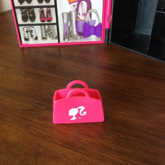 2011 Mattel Pink & Black Barbie Doll Wardrobe Case - Picture 9 of 10